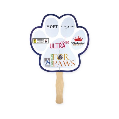 Full Color Paw Shape Sandwich Fan