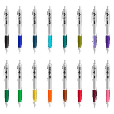 Curvaceous Matte Silver Ballpoint