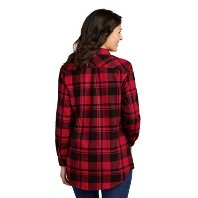 Port Authority® Ladies Plaid Flannel Tunic