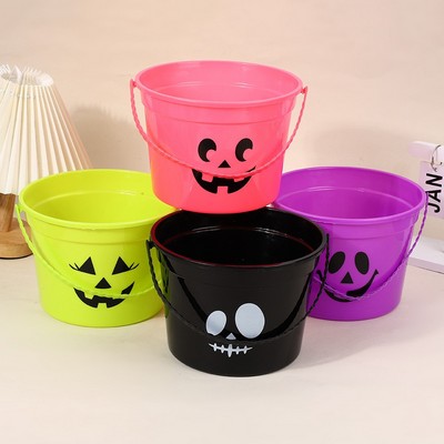 Triangle Eyes Halloween Pumpkins Barrels