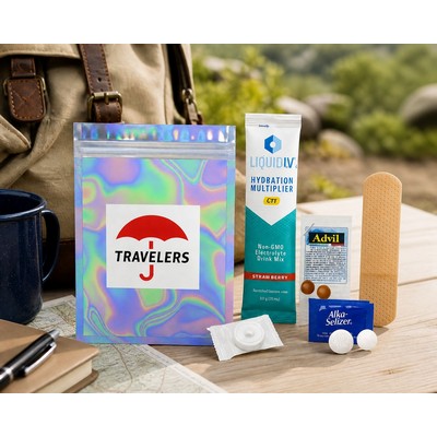 Travel Wellness Essentials Kit – Hydration & Relief On-the-Go Pouch
