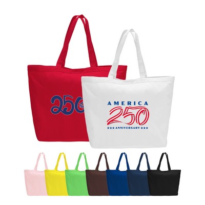 America 250 12 oz. 23"w Large Heavy Canvas Velcro Closure Tote Bag