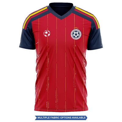 Men's and Kids' Sublimation Short Sleeve Soccer Jersey -