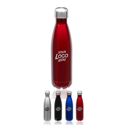 Stainless Steel Levian Cola Shaped Bottles 17oz