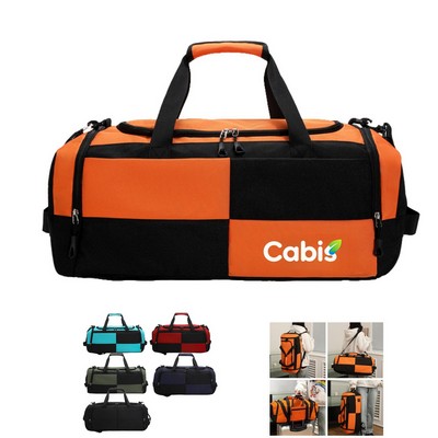 Heavy Duty Convertible Duffle Bag with Backpack Straps