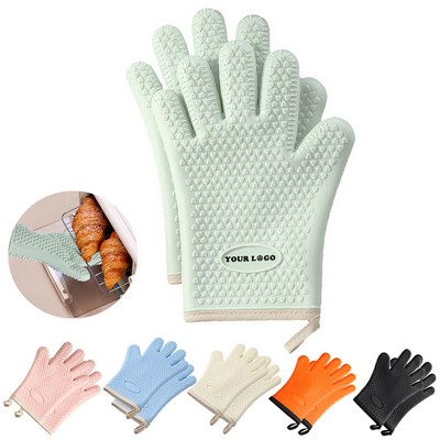 Heat Resistant Silicone Oven Mitts