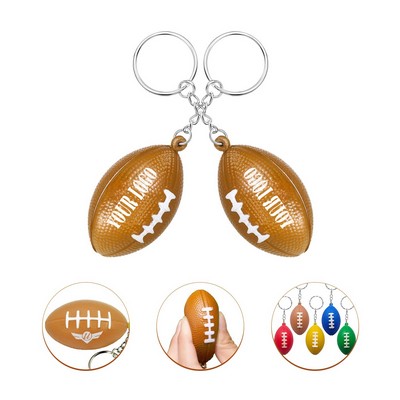 Mini Football Stress Reliever Keychain