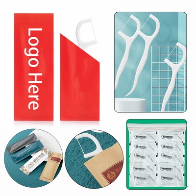 Custom High Elastic Floss Picks Individually Sealed Disposable