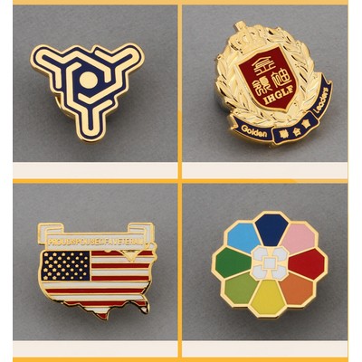 Custom 1 1/8" Cloisonné Enamel Lapel Pins