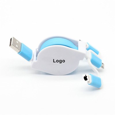 3" 1 Retractable Charger Cable