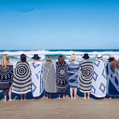 Custom Round Beach Towel With Tassel