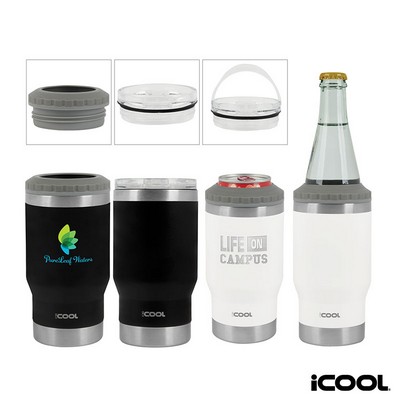 iCOOL Oswego 14 oz. Double Wall Stainless Steel Can Cooler / Tumbler