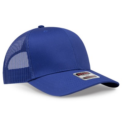 OTTO Cotton Blend Twill 6 Panel Pro Style Mesh Back Trucker Hat