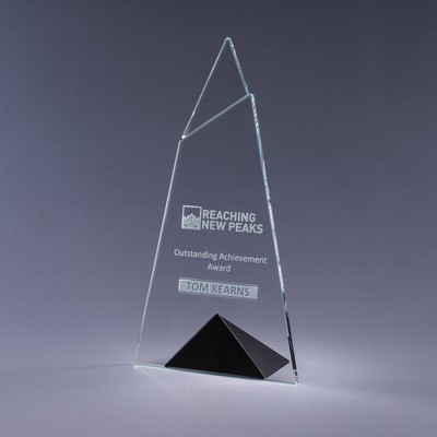 9.25" Skyward Starphire Crystal Award