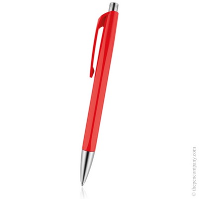 Spectrum Line Caran d'Ache Swiss Made Infinite 888 Ball Point Pen Scarlet Red Blue ink