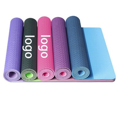 Eco Friendly Non Slip Yoga Mat Lightweight High Density Exercise Fitness Cushion