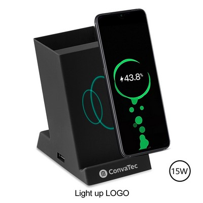 Monolith 4-in-1 Pen Holder, Wireless Charger