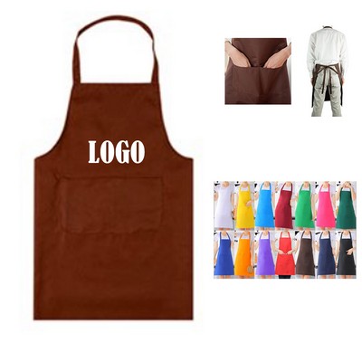 Polyester Kitchen Apron W/ 2 Front Pockets