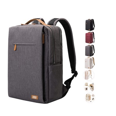 Modern Polyester Laptop Backpack with USB Charging
