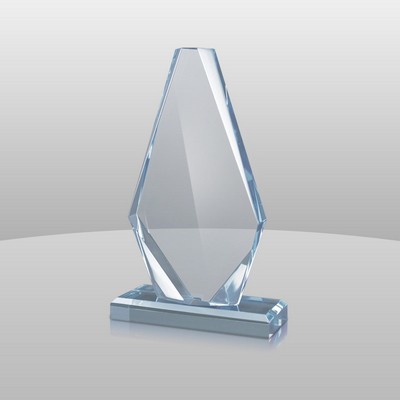 Blue Acrylic Pinnacle Award I (7"x4"x2")