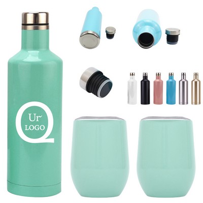 18Oz Stainless Steel Wine Bottle