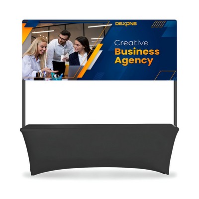 Table Top Banner - Half Display Package, Single Sided (6.07' x 3.44ft)