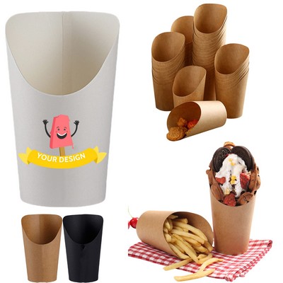 Disposable Paper French Fry Cups