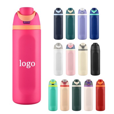 24oz Insulated Spout Lid Water Bottle