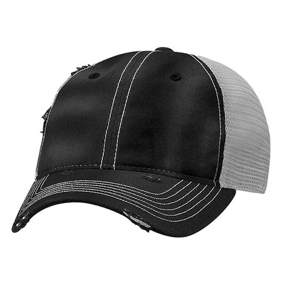 Sportsman™ Dirty Washed Mesh Cap (Embroidered)