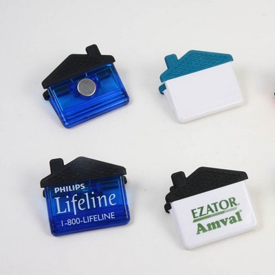 House Shape Plastic Magnetic clip