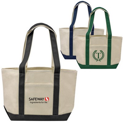Heavy Duty Classic Cotton Canvas Boat Tote