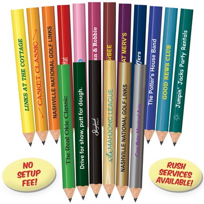 Yellow Round Golf Pencils
