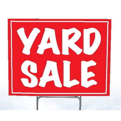 Printed Corrugated Plastic Sign (12"x18")