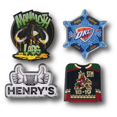 Custom Lapel Pin - 1 1/4" (1.25") Custom Shape Fully Printed