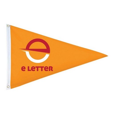 4'x6' Double-Sided Triangle Pennant Flag w Blockout Inter-layer & Digital Print