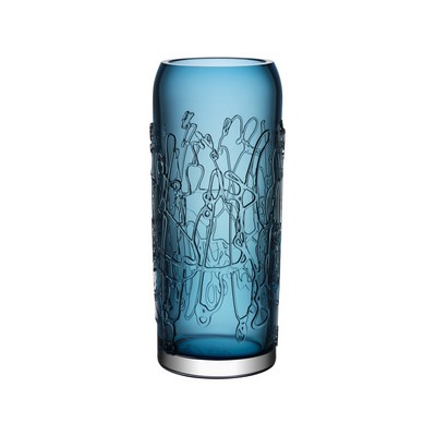 Kosta Boda Twine Large Blue Vase