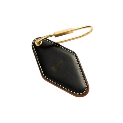 Rhombus-shaped keychain